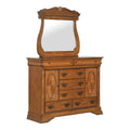 (B4850-11)-Shenandoah--7-Drawer-Dresser-&-Mirror-Set--Classic-Oak