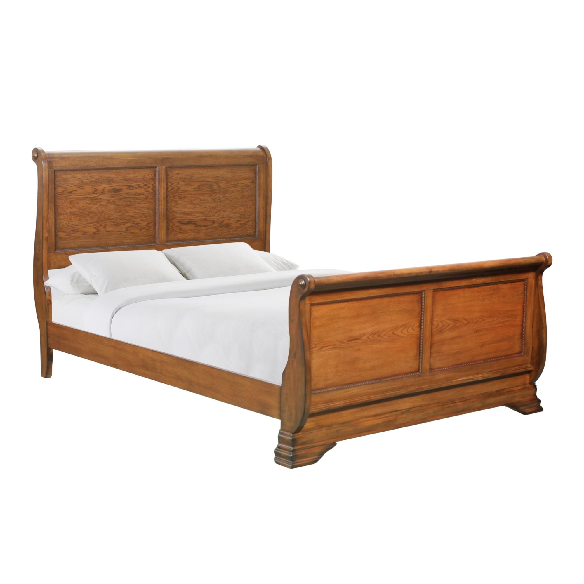 (B4850-51F)-Shenandoah--Queen-Sleigh-Bed--Classic-Oak