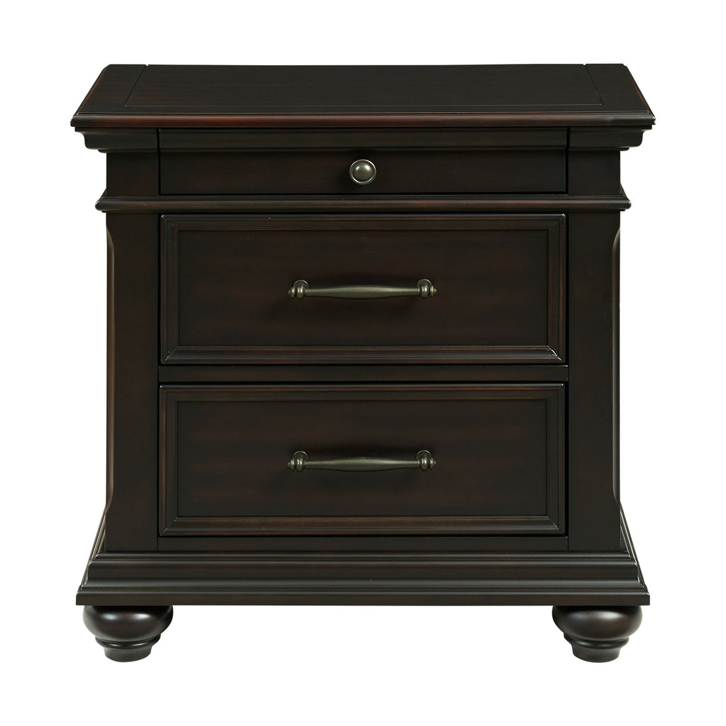 Slater Nightstand with USB Black