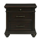 Slater Nightstand with USB Black