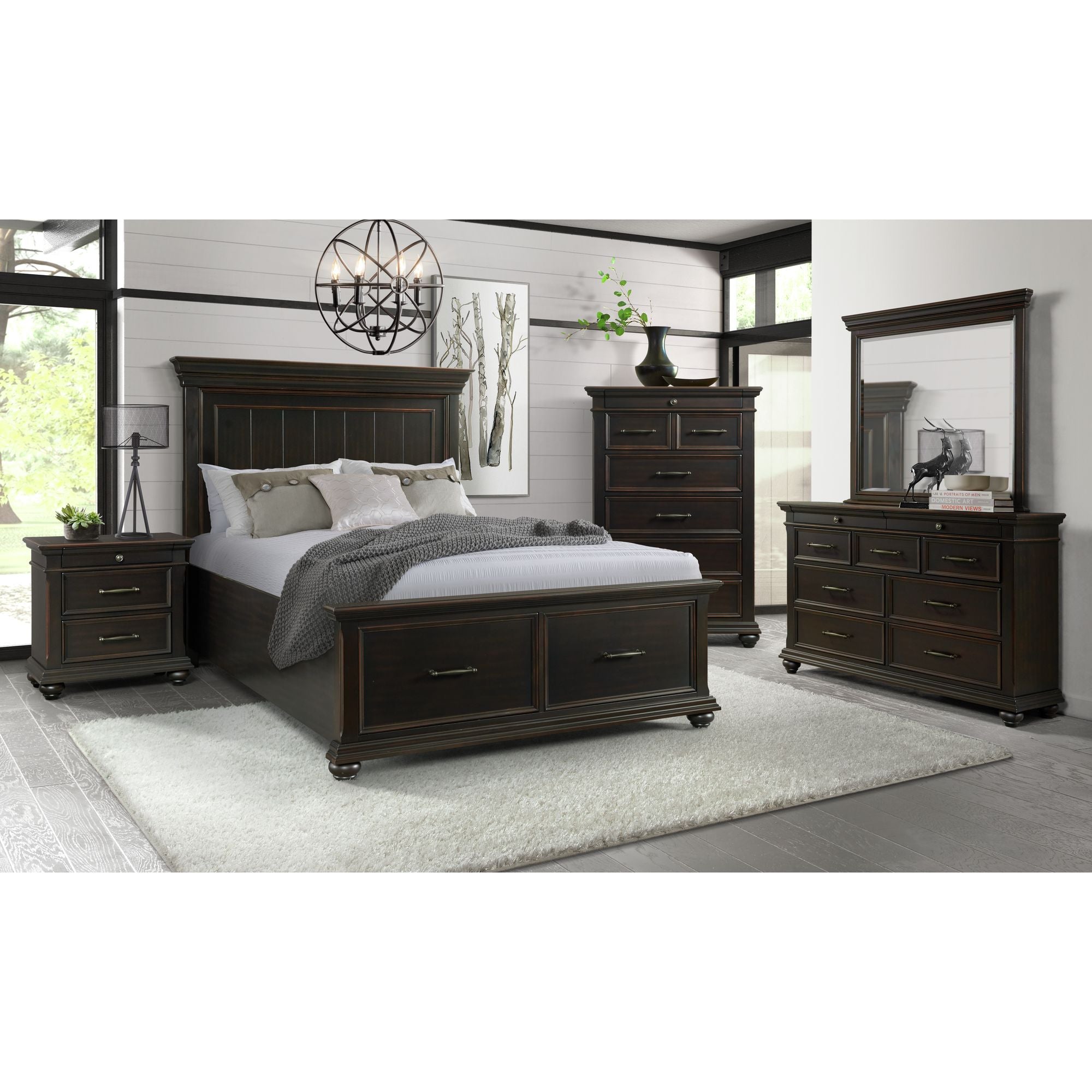 Slater-Queen-Platform-Storage-5PC-Bedroom-Set-Black