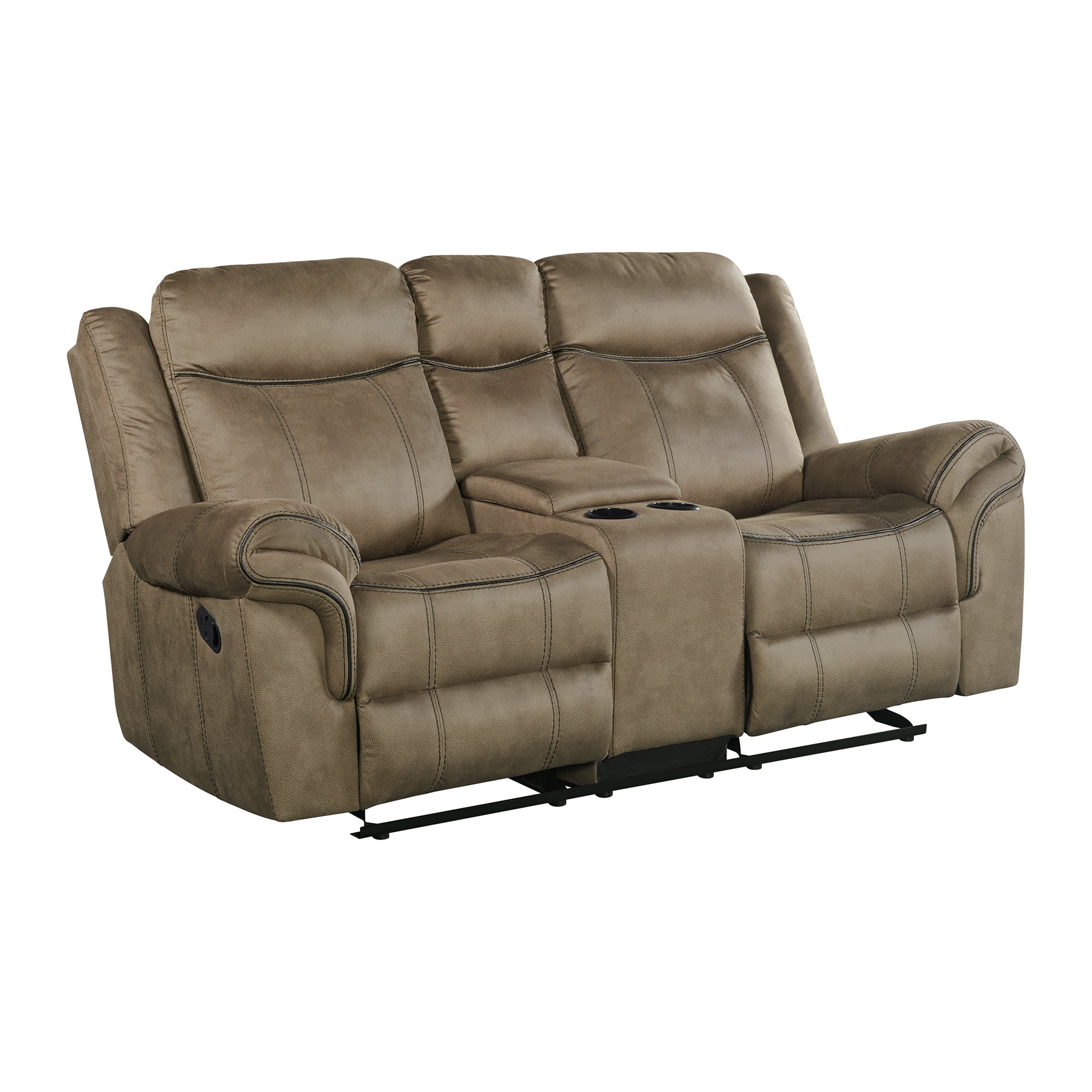Sorrento-Motion-Loveseat-with-Console-in-T101-Brown