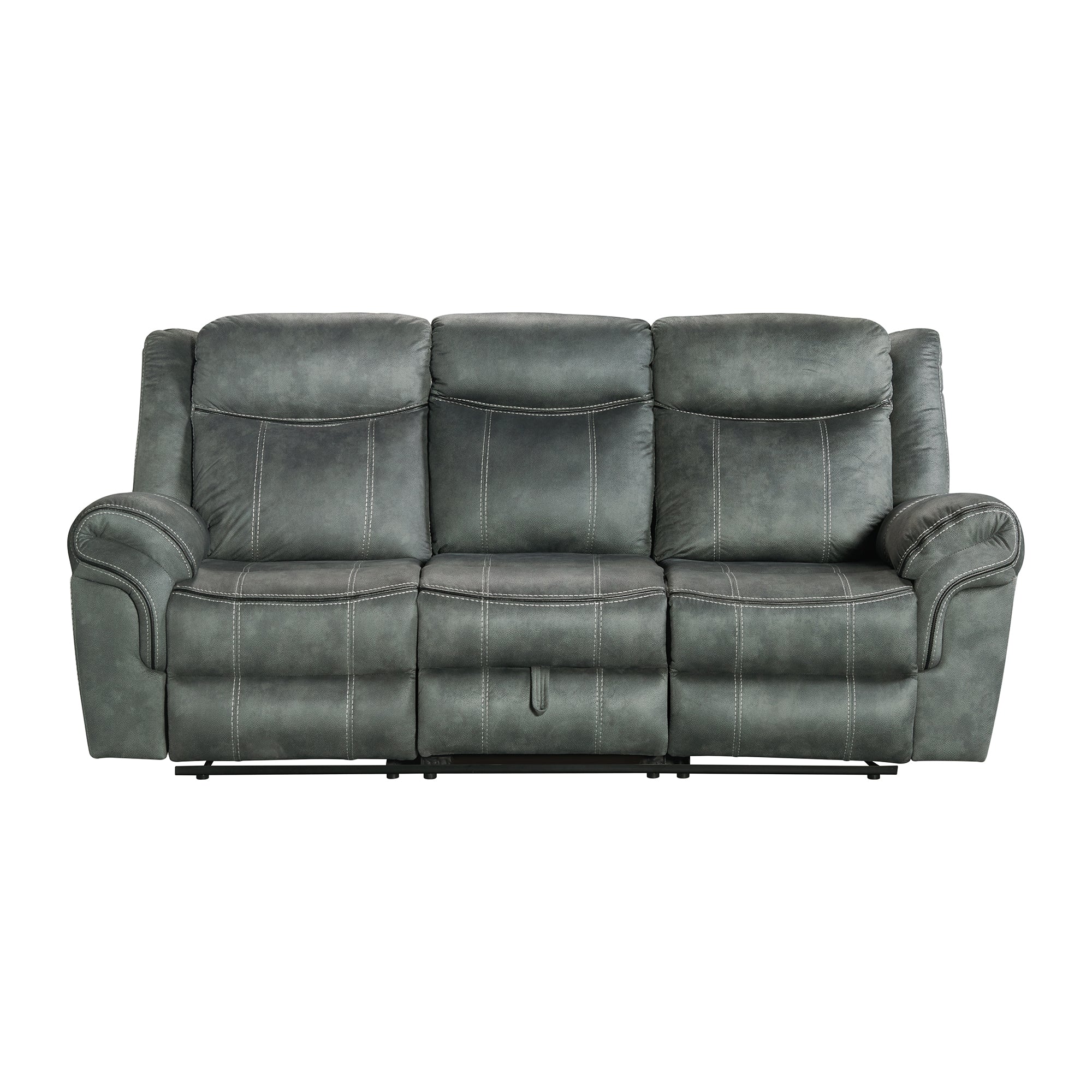 Sorrento-2PC-Living-Room-Set-in-FB367-Charcoal-Sofa-&-Loveseat