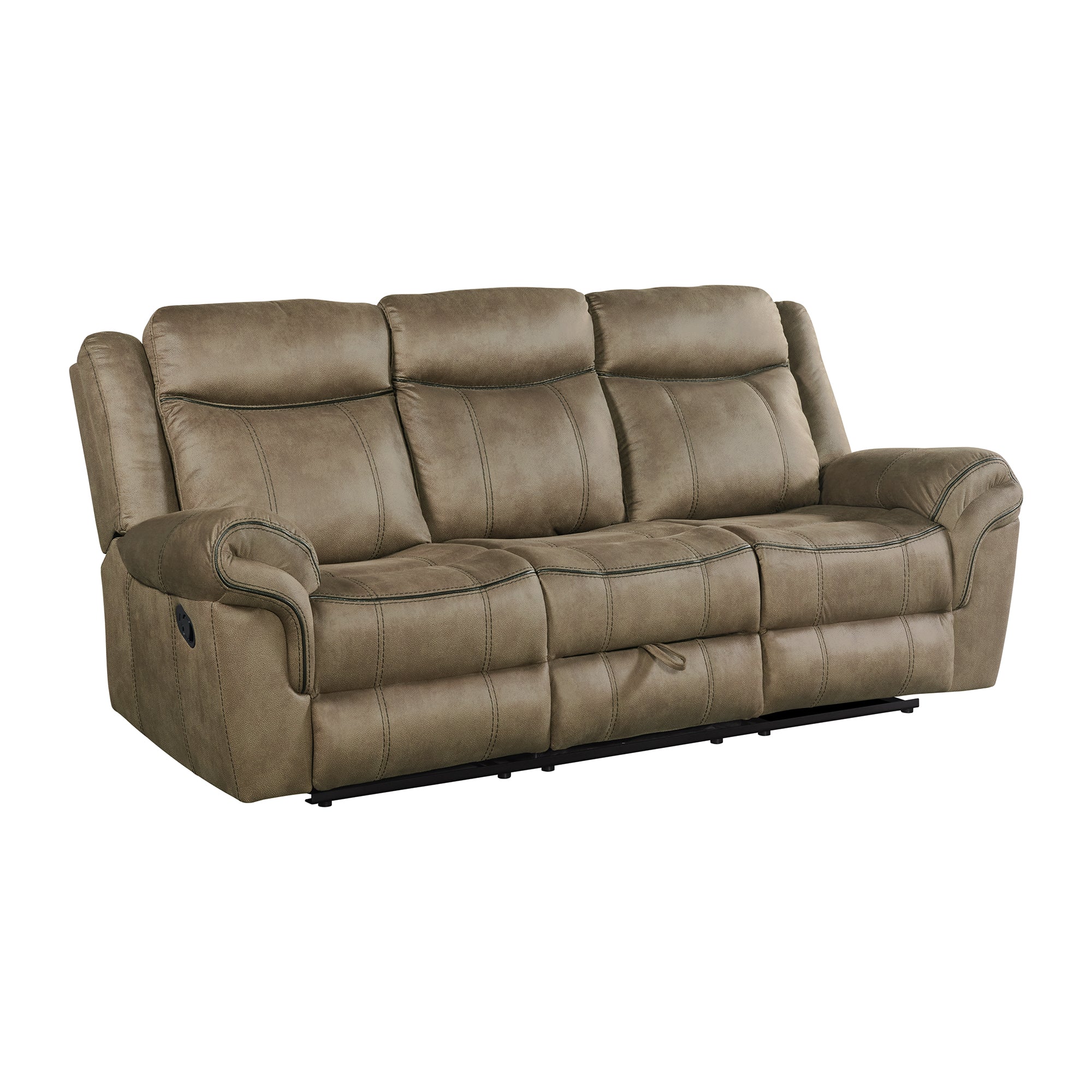 Sorrento-2PC-Living-Room-Set-in-T101-Brown-Sofa-&-Loveseat