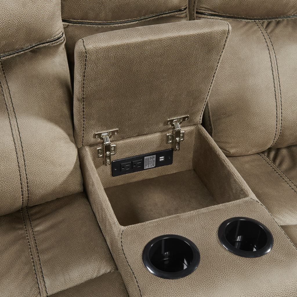 Sorrento-Motion-Loveseat-with-Console-in-T101-Brown