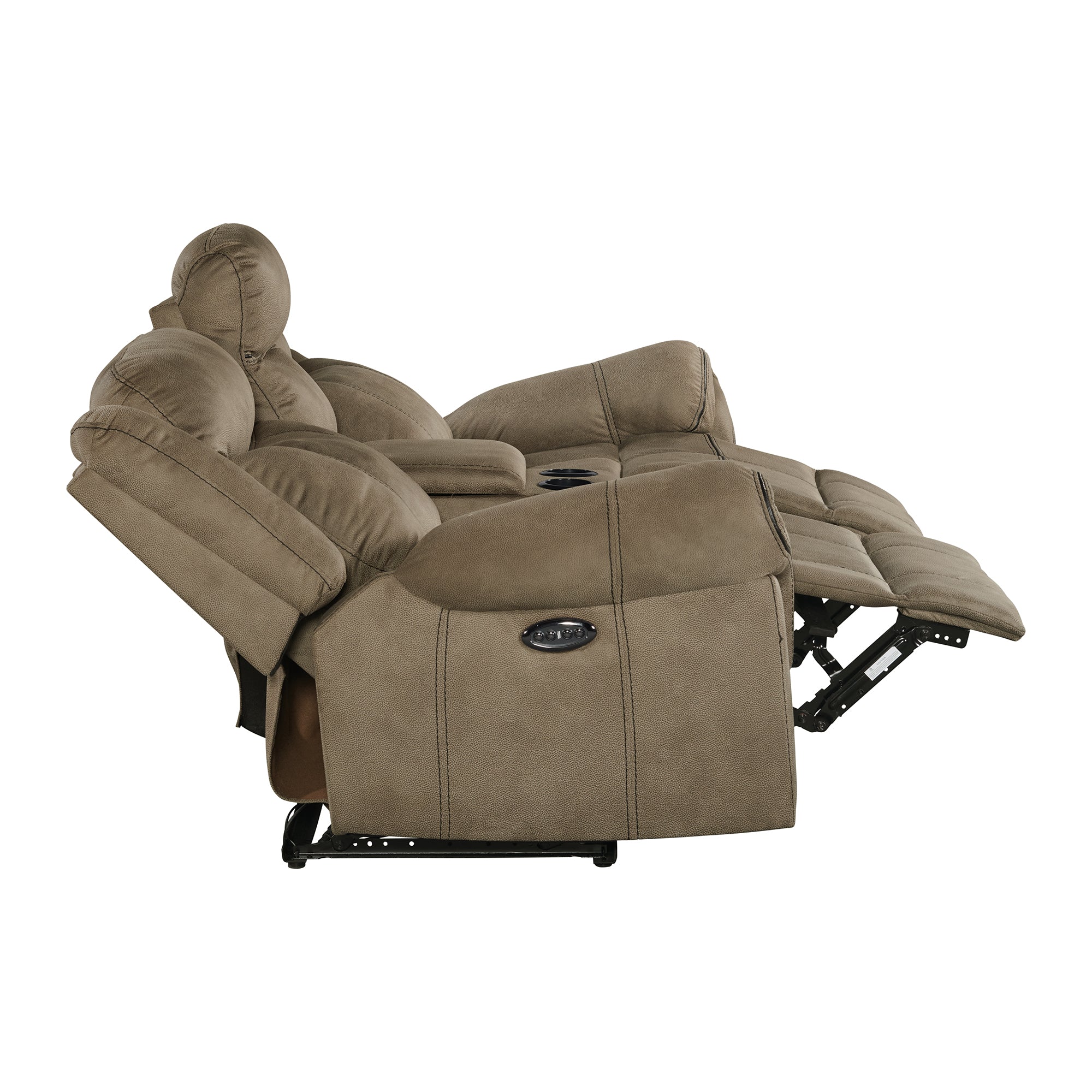 Sorrento-Power-Motion-Loveseat-with-Power-Headrest-&-Console-in-T101-Brown
