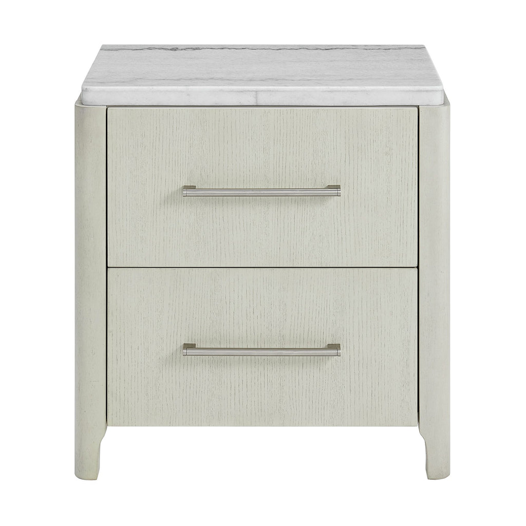 South-Beach-2-Drawer-Nightstand-with-USB-&-White-Marble-Top-in-Almond-White