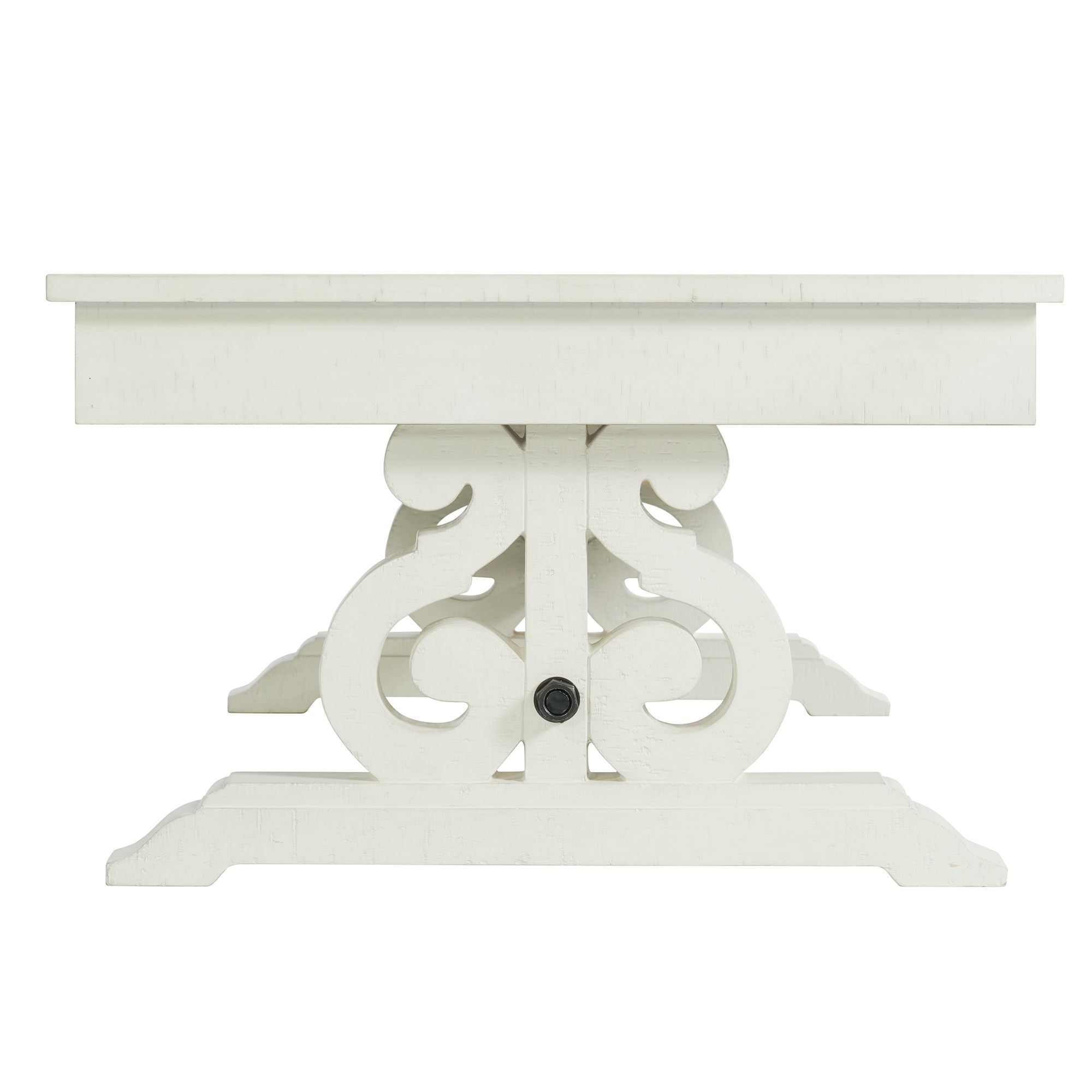 Stone-Occasional-Coffee-Table-With-Pu-Base-in-White