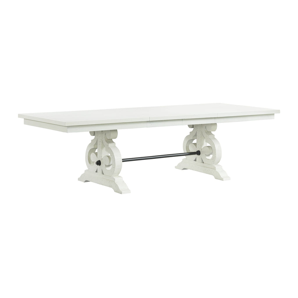 Stone-6PC-Dining-Set-in-White-Table,-Four-Side-Chairs-&-Two-Parson-Chairs
