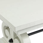 Stone-6PC-Dining-Set-in-White-Table,-Four-Side-Chairs-&-Two-Parson-Chairs