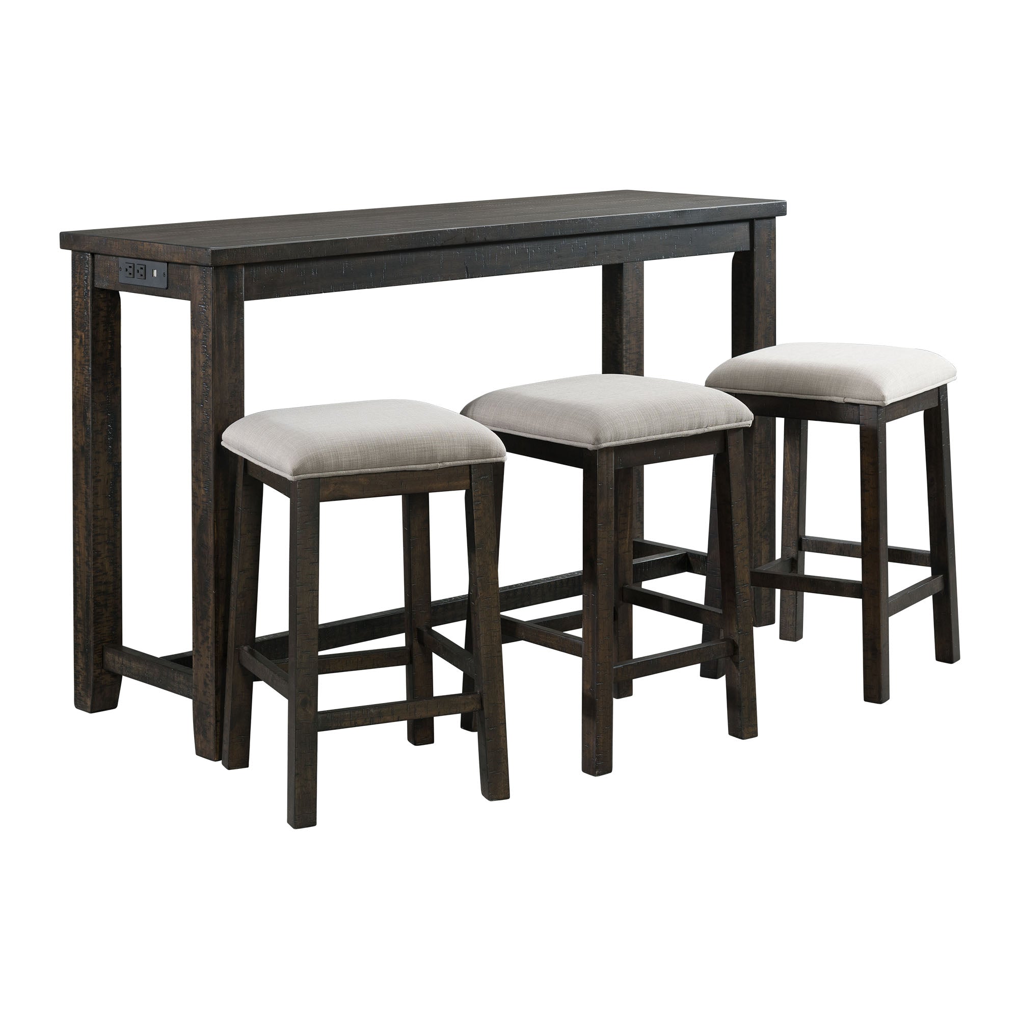 Stone-Occasional-Bar-Table-Single-Pack-(Table-+-Three-Stools)