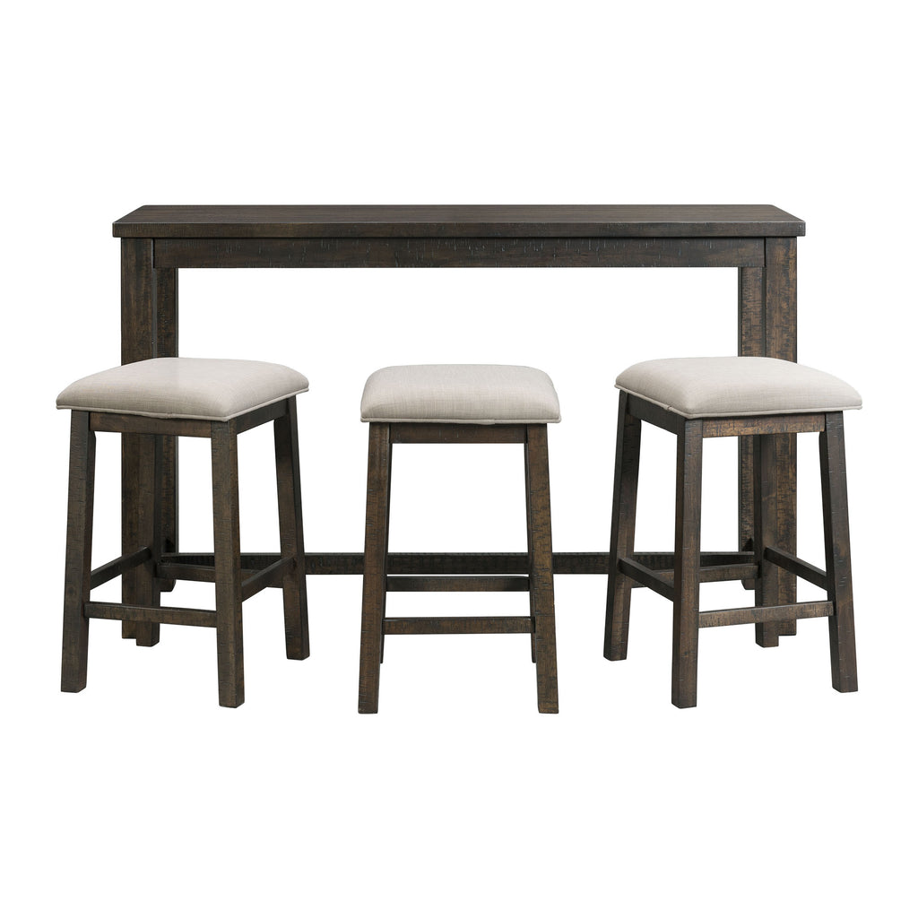 Stone-Occasional-Bar-Table-Single-Pack-(Table-+-Three-Stools)