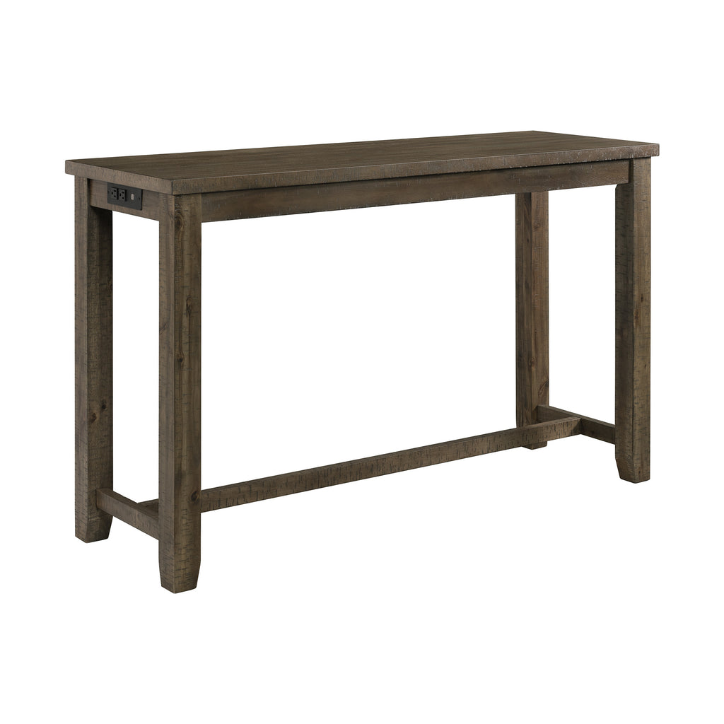 Stone-Occasional-Bar-Table-Single-Pack-Gray-Finish-(Table-+-Three-Stools)