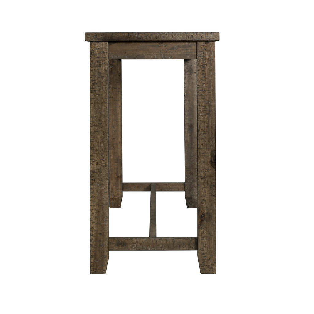 Stone-Occasional-Bar-Table-Single-Pack-Gray-Finish-(Table-+-Three-Stools)