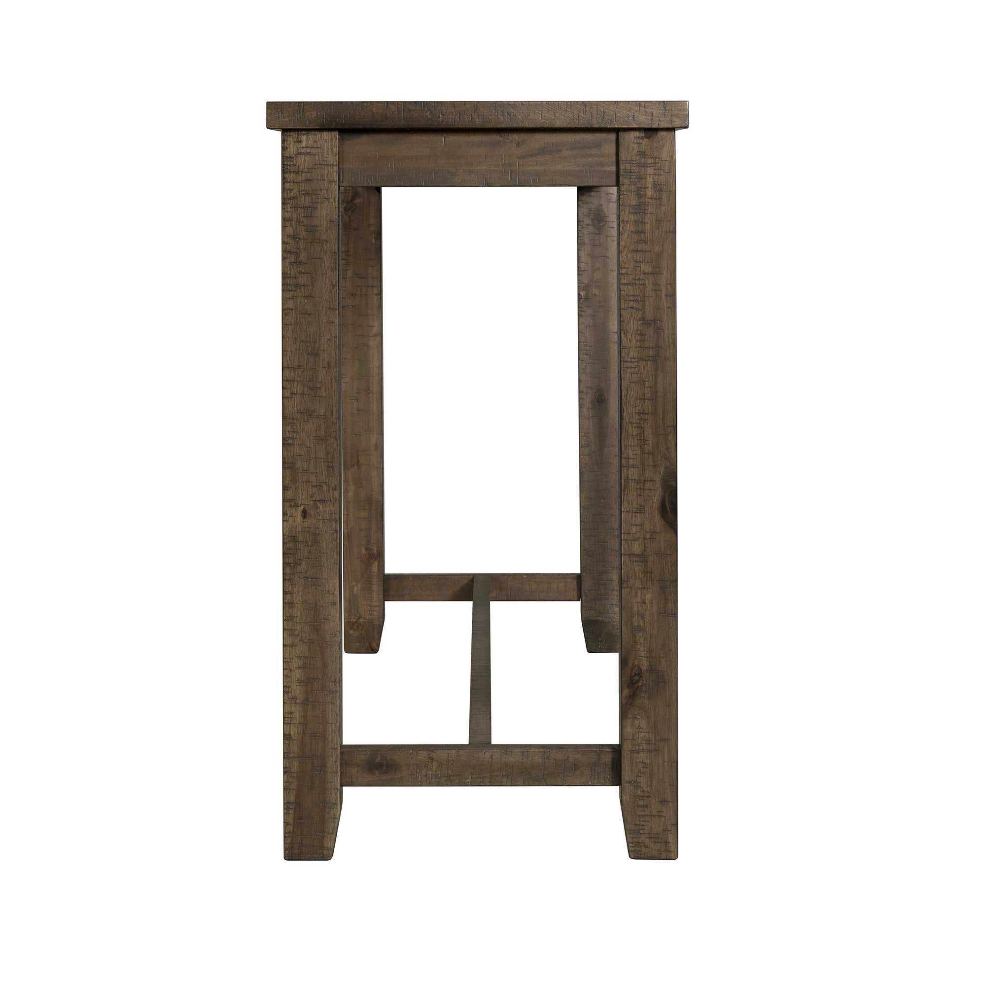Stone-Occasional-Bar-Table-Single-Pack-Gray-Finish-(Table-+-Three-Stools)