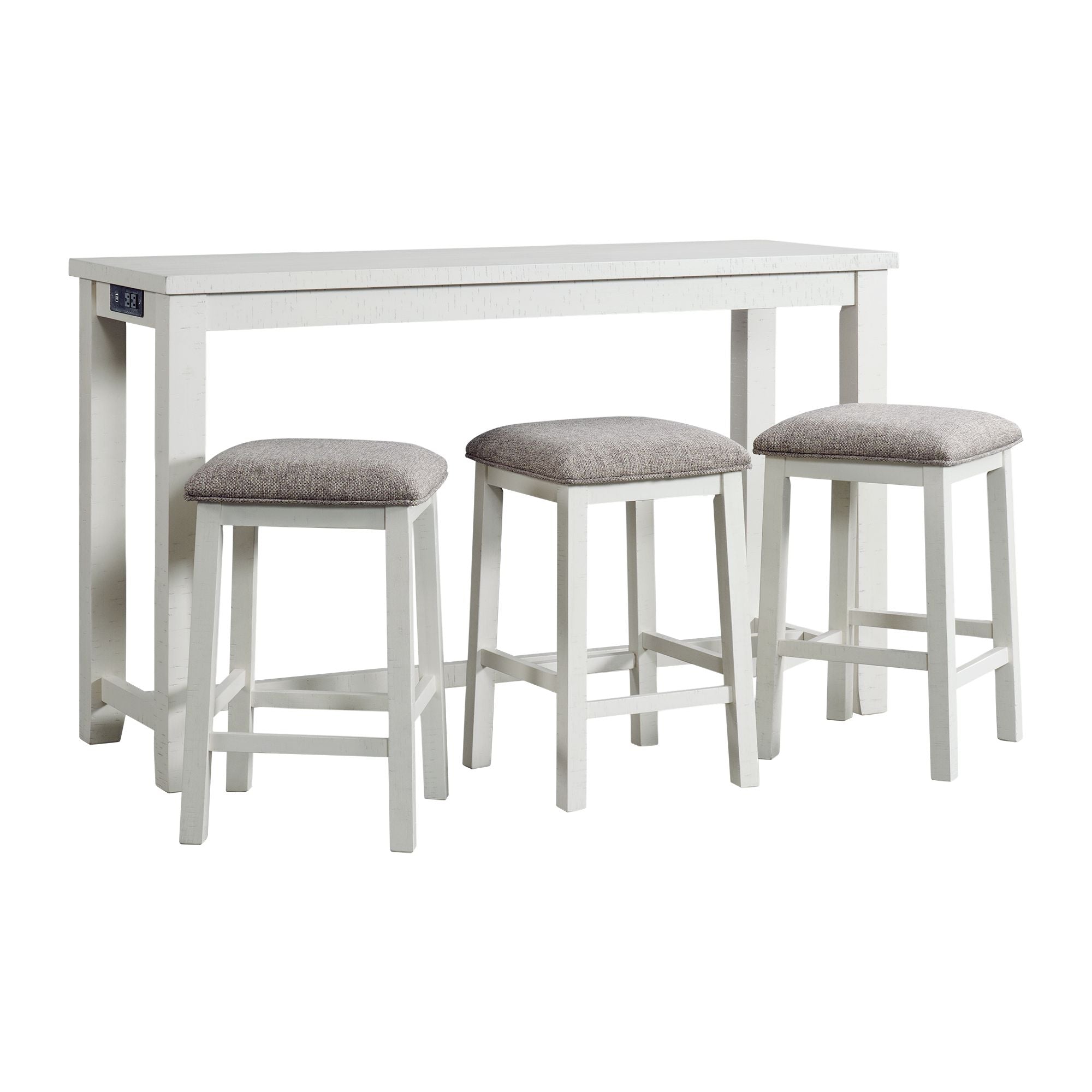 Stone-Occasional-Bar-Table-Single-Pack-in-White-(Table-+-Three-Stools)