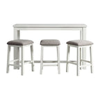 Stone-Occasional-Bar-Table-Single-Pack-in-White-(Table-+-Three-Stools)