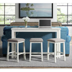 Stone-Occasional-Bar-Table-Single-Pack-in-White-(Table-+-Three-Stools)