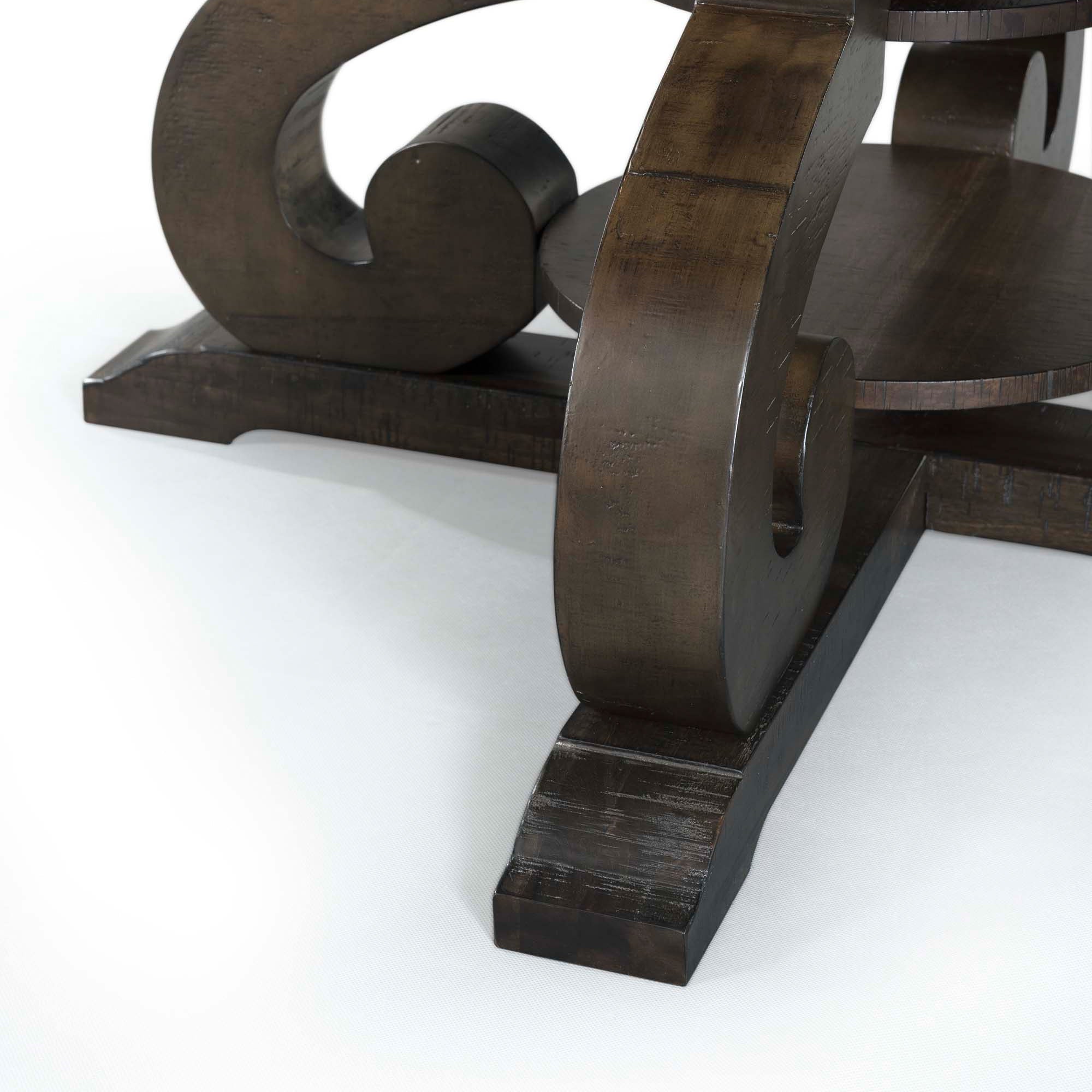 Stone-Round-Dining-Table-W/PU-Base