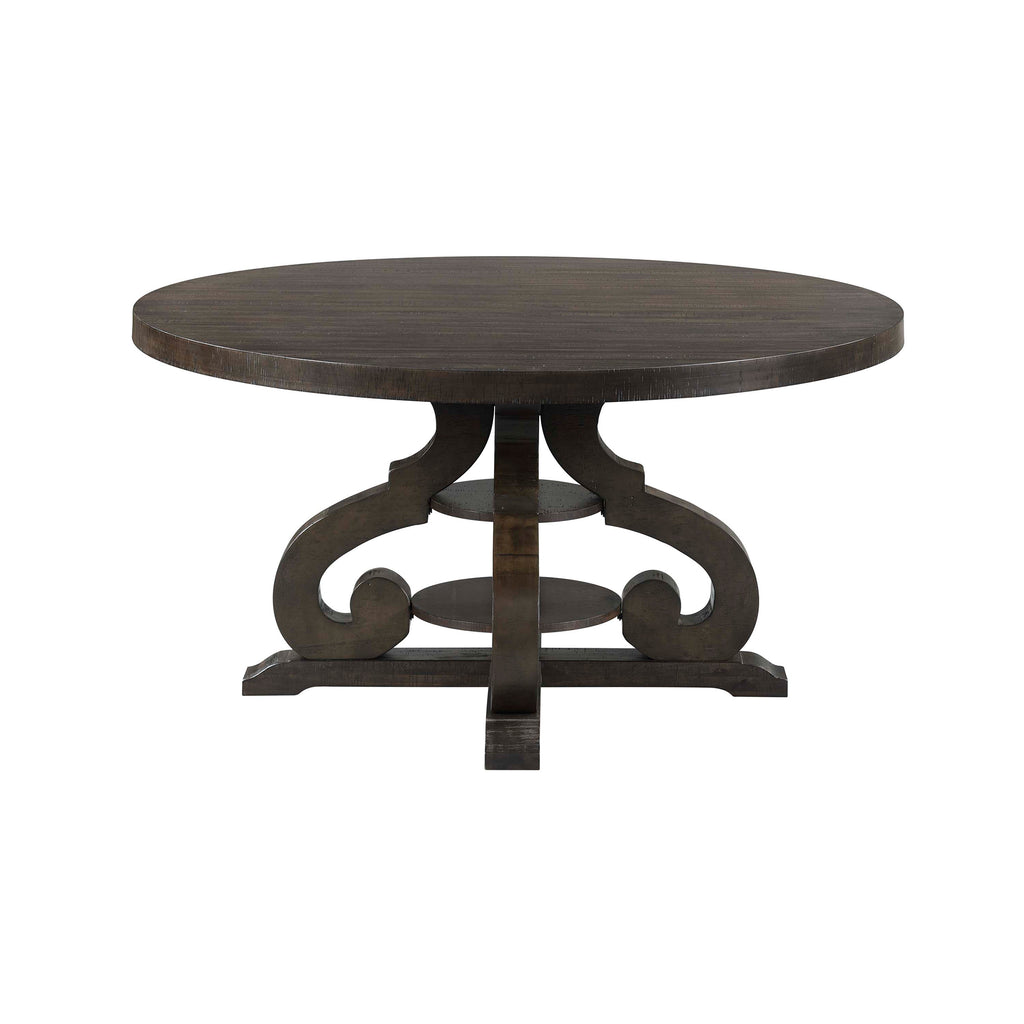 Stone-Round-Dining-Table-W/PU-Base