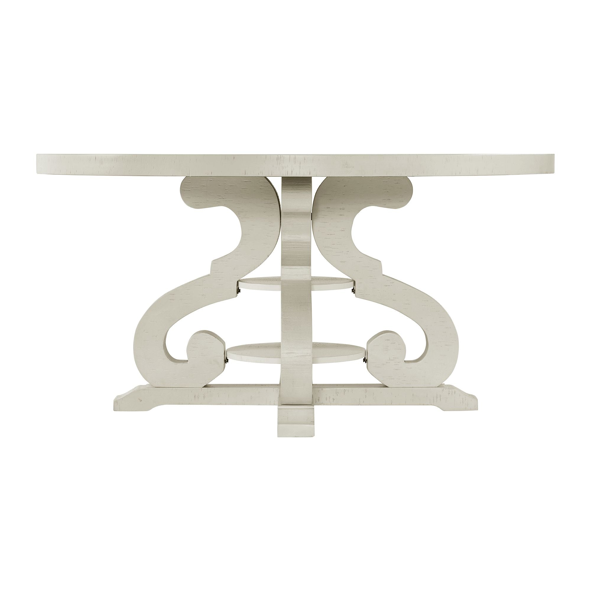 Stone-Round-Dining-Table-W/PU-Base-in-White