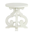 Stone-Occasional-Round-Side-Table-With-Pu-Base-in-White