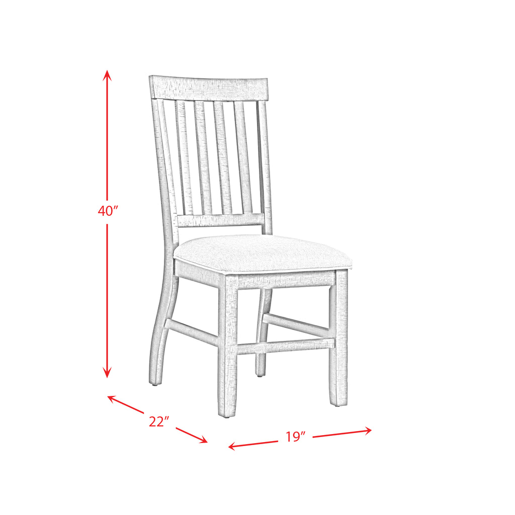 Stone-6PC-Dining-Set-in-White-Table,-Four-Side-Chairs-&-Two-Parson-Chairs