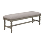 Sunnyvale-6PC-Dining-Set-in-Grey-Table,-Four-Chairs-&-Bench