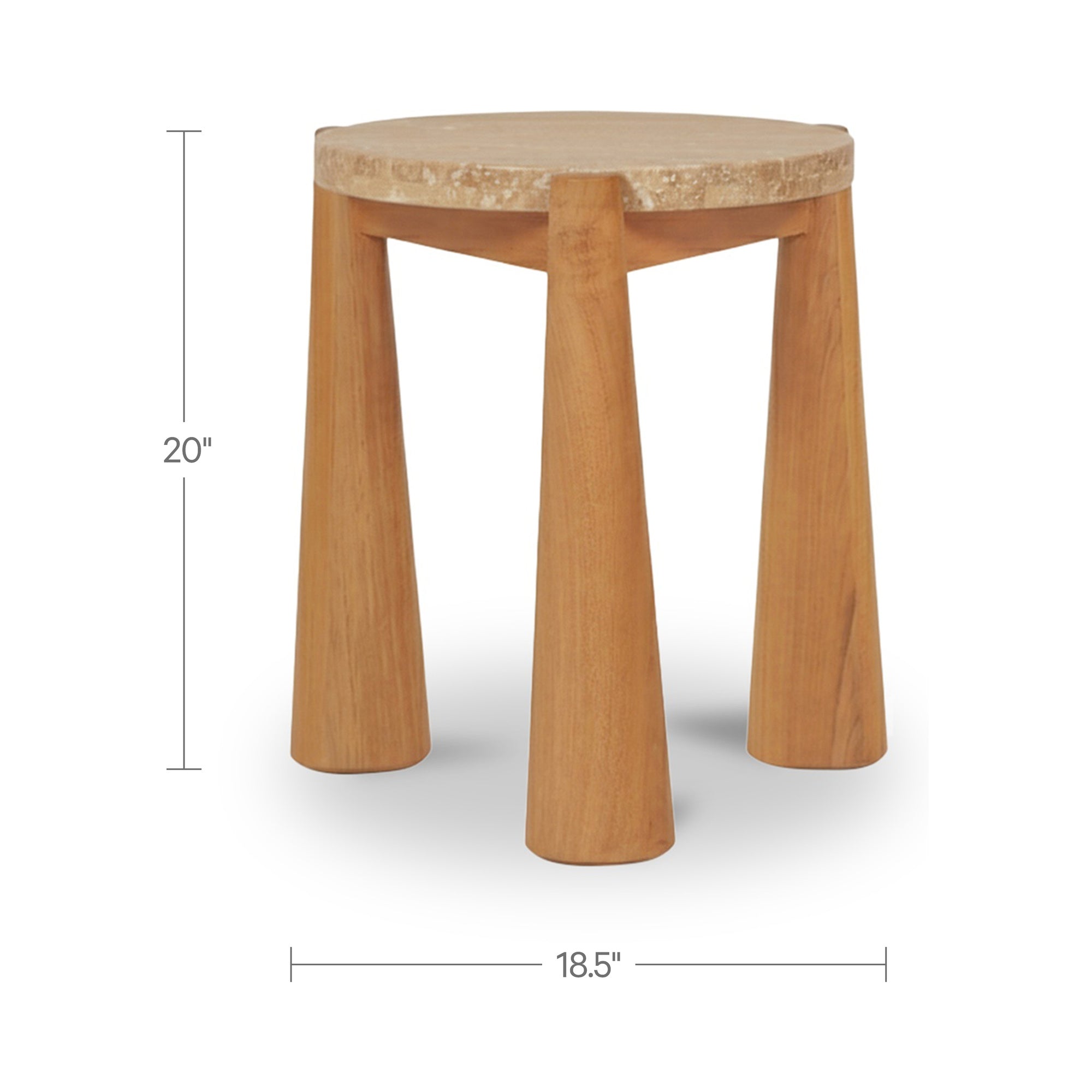 Pax Outdoor Side Table Natural