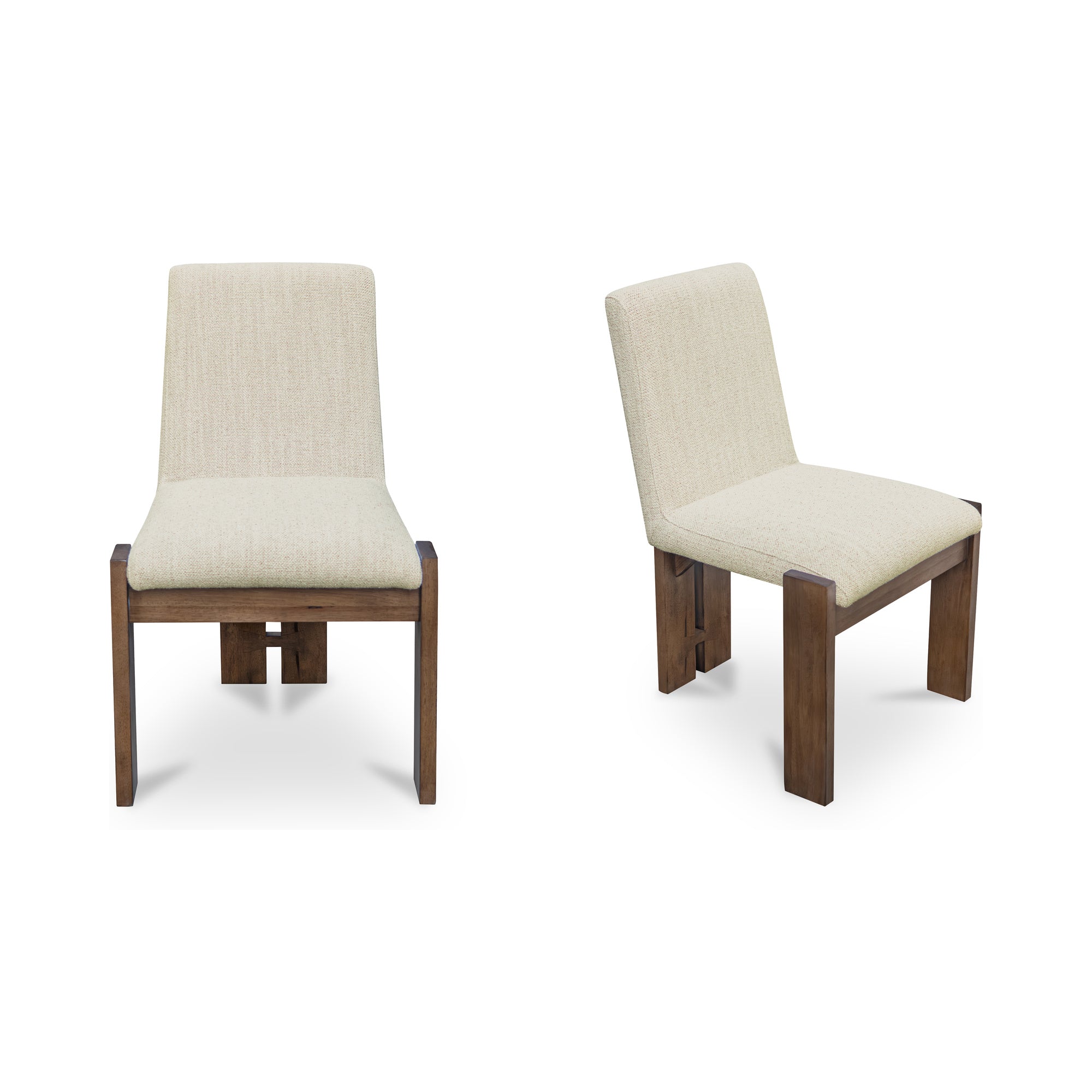 Mia Dining Chair Beige-Set of Two