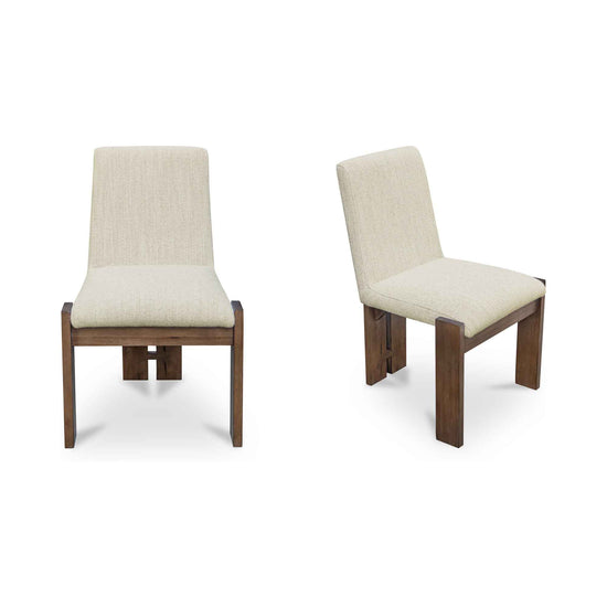 Mia Dining Chair Beige-Set of Two