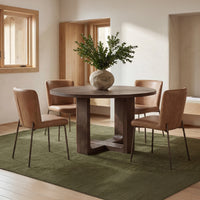 Hayes Dining Table Rustic Brown