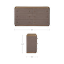 Simone 6 Drawer Dresser Brown