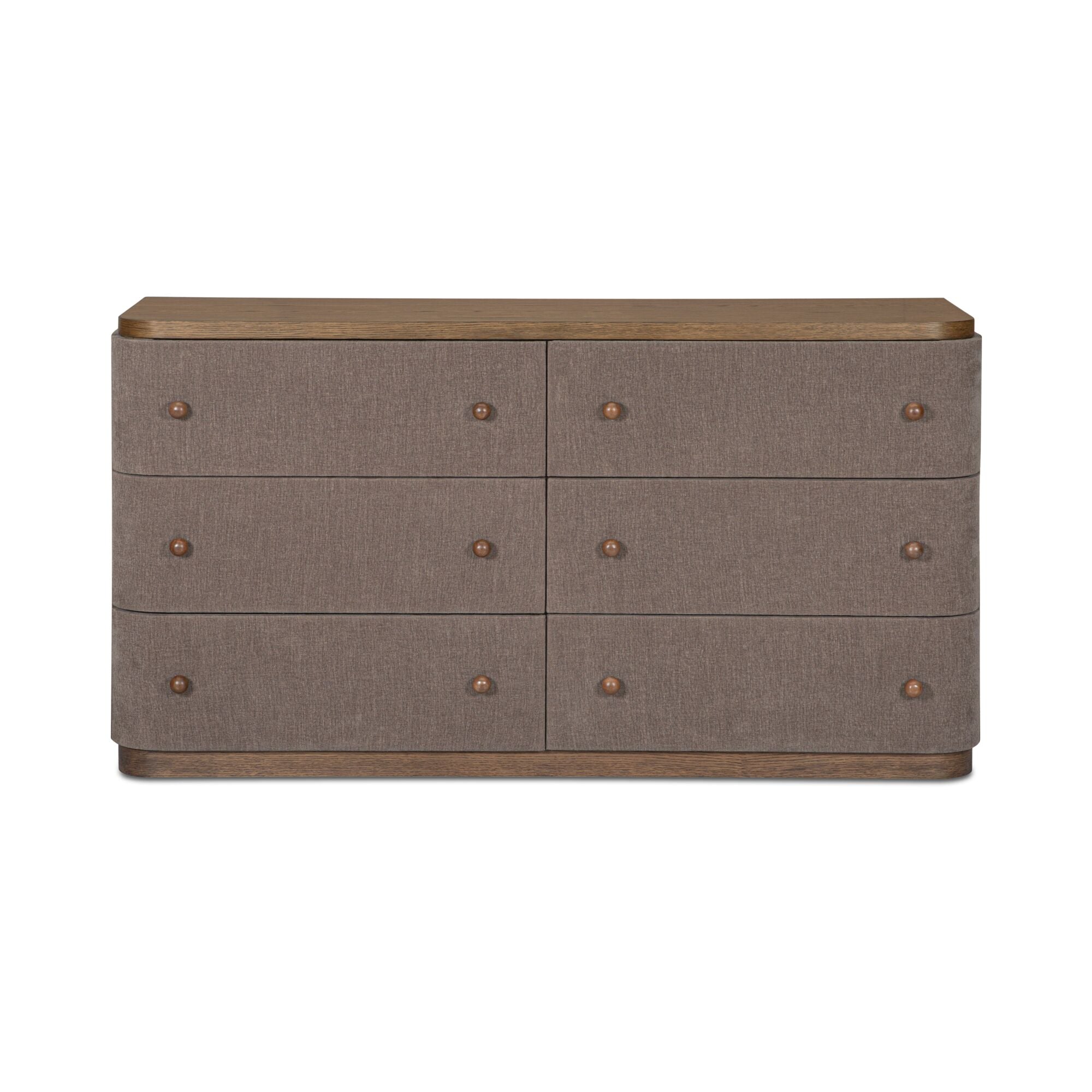 Simone 6 Drawer Dresser Brown