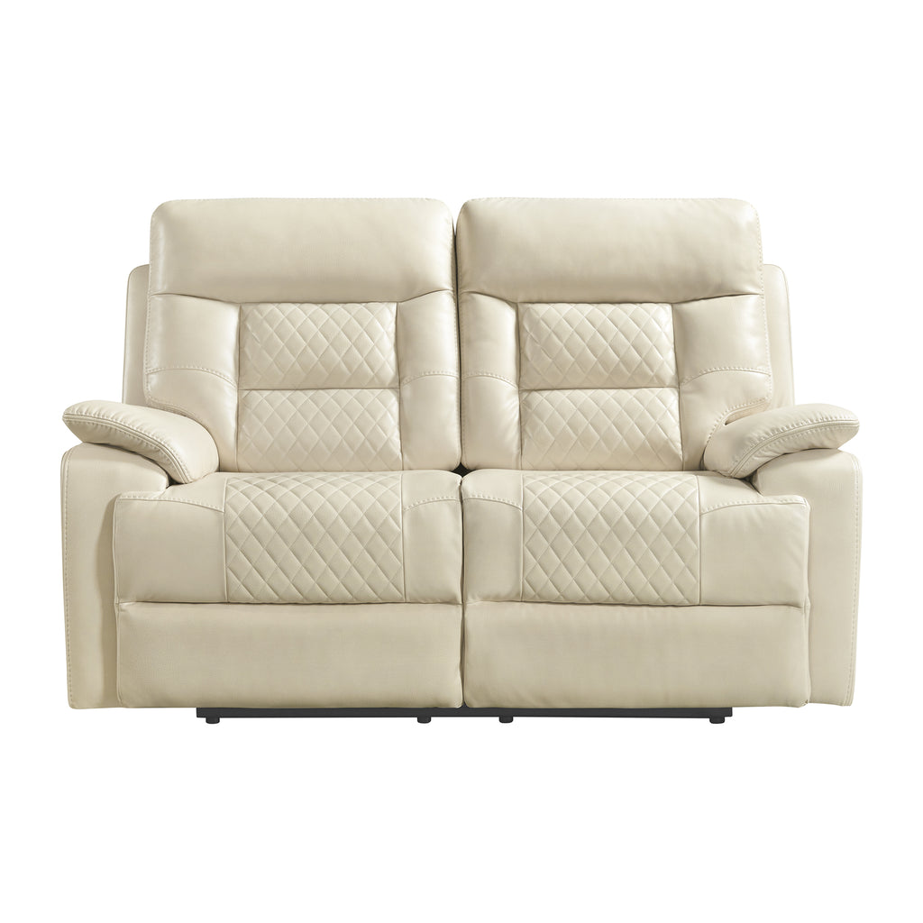 Trinidad-Motion-Loveseat-in-Pebble-Cream