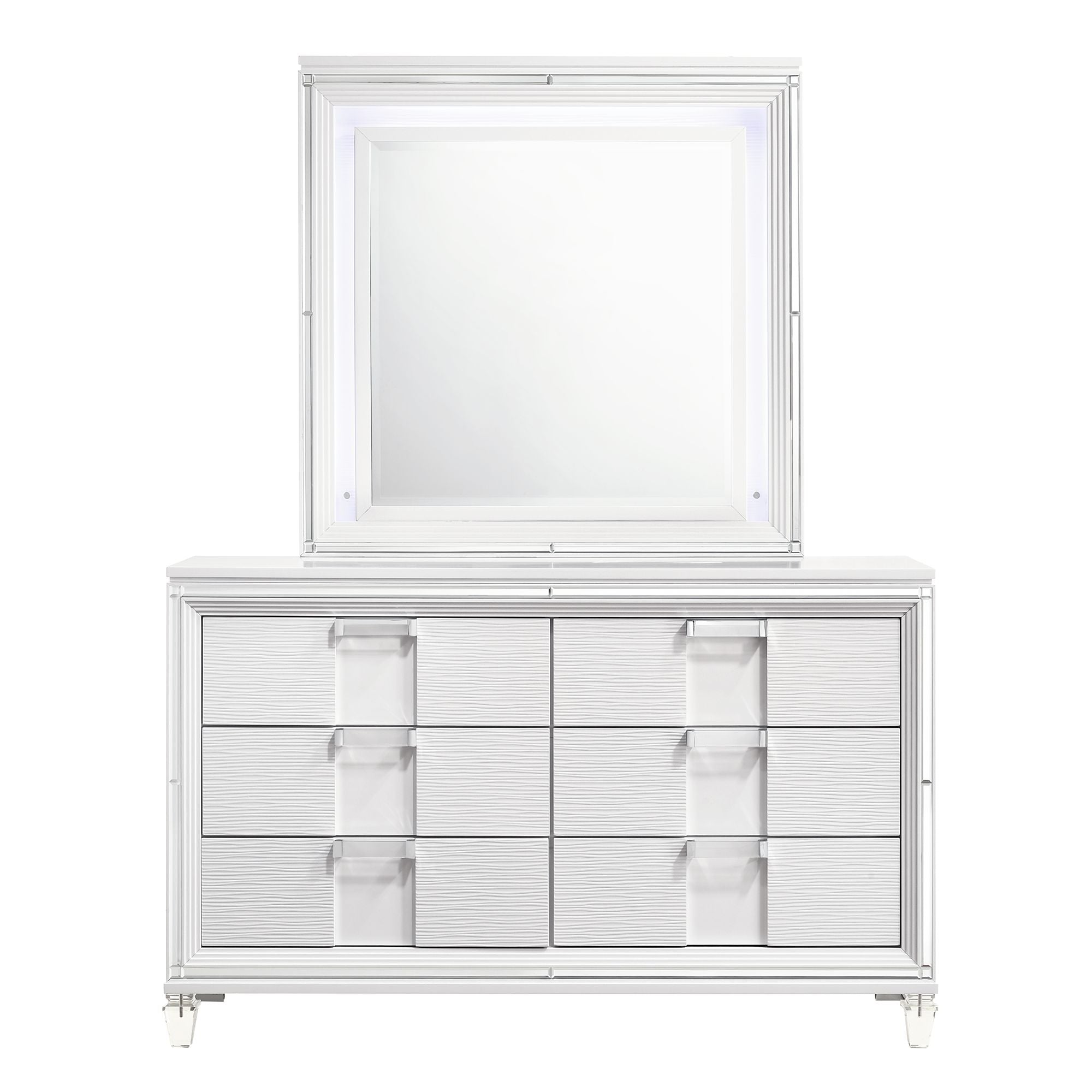 Twenty-Nine-Youth-Dresser-&-Mirror-Set-White