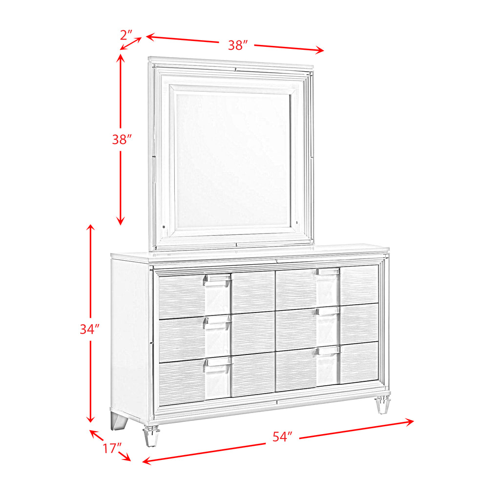 Twenty-Nine-Youth-Dresser-&-Mirror-Set-White