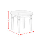 Twenty-Nine-Dressing-Stool-W/Acrylic-Leg-White
