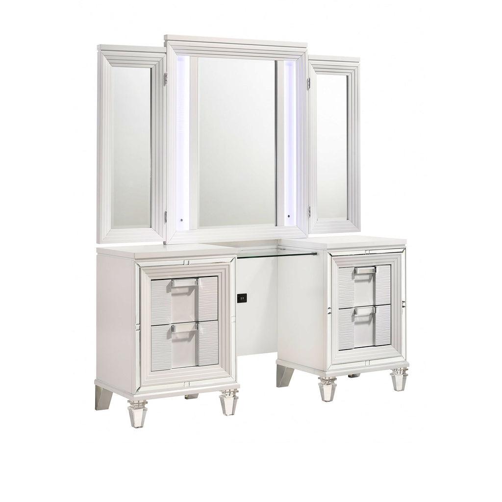 Twenty Nine Dressing Set with LED & USB Plug White