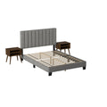 Coyote-King-Bed-W/Carroll-Grey-w/Two-End-Table-(3A-Packing)