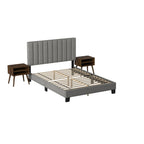 Coyote-King-Bed-W/Carroll-Grey-w/Two-End-Table-(3A-Packing)