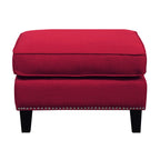 Erica-497-Ottoman-W/Chrome-Nail-Heirloom-Berry-(ISTA-3)