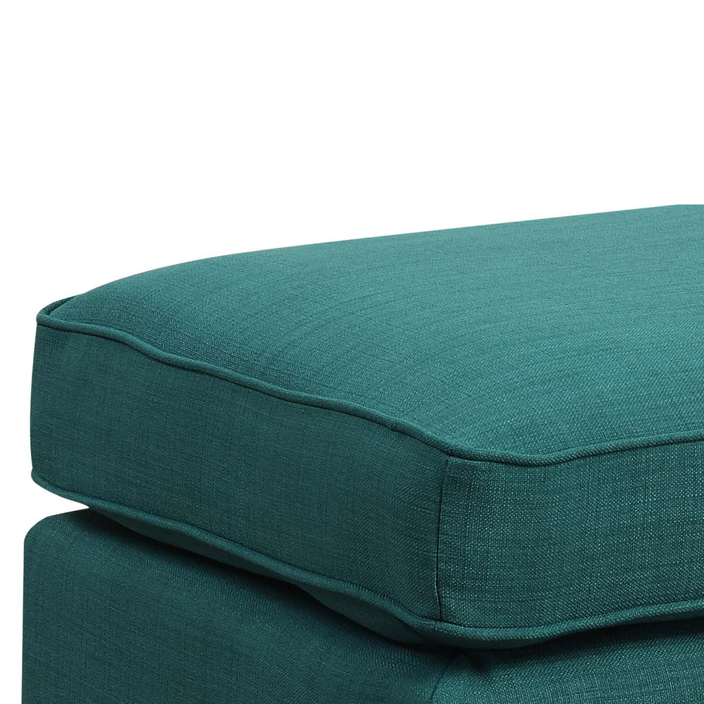 Erica-497-Ottoman-W/Chrome-Nail-Heirloome-Teal-(ISTA-3)