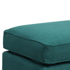 Erica-497-Ottoman-W/Chrome-Nail-Heirloome-Teal-(ISTA-3)
