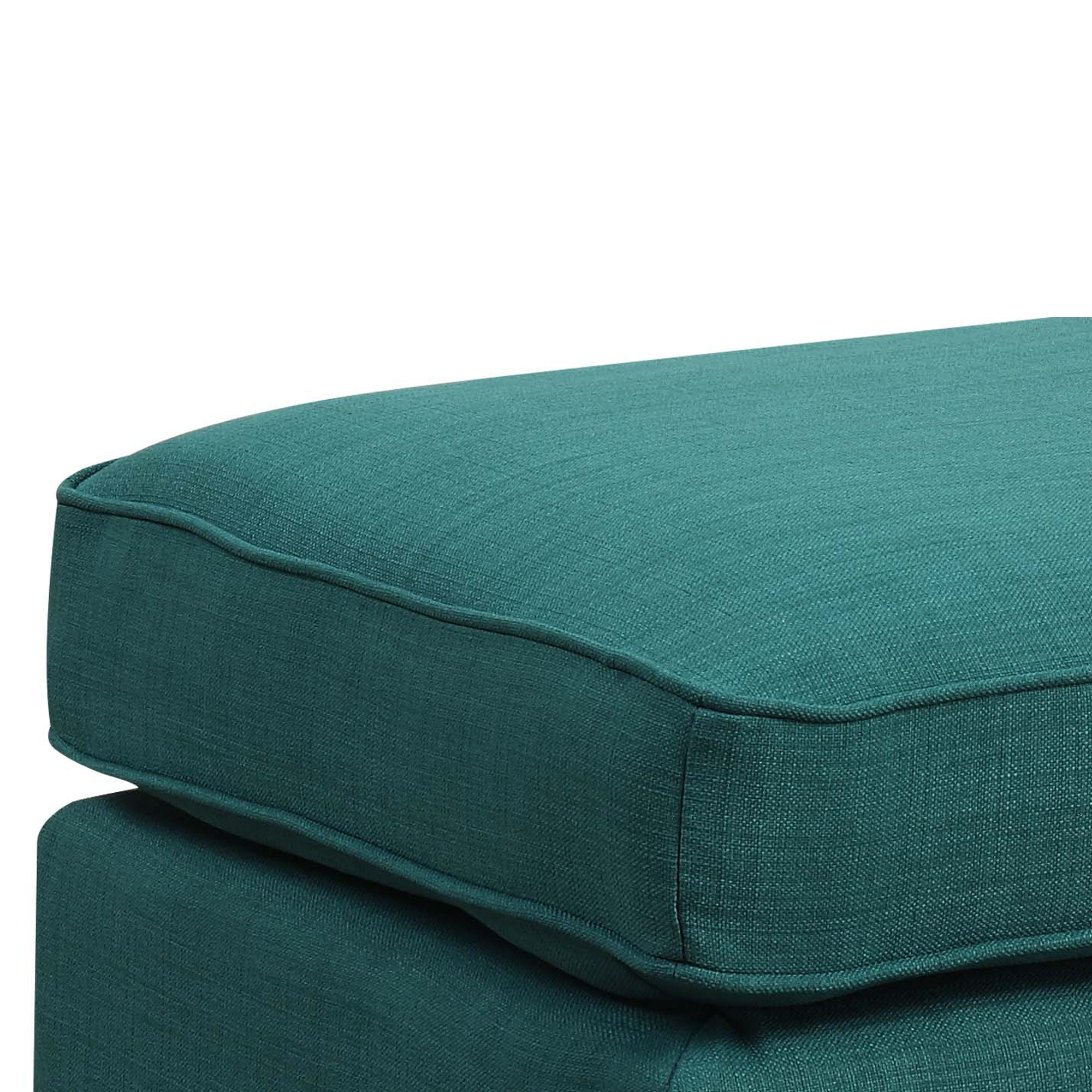 Erica-497-Ottoman-W/Chrome-Nail-Heirloome-Teal-(ISTA-3)