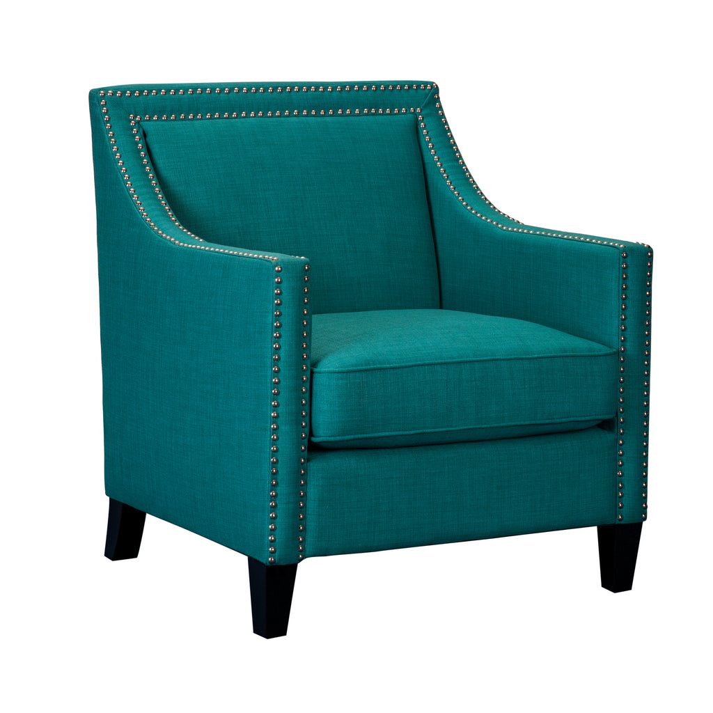 Erica-497-Chair-W/Chrome-Nails-Heirloom-Aqua/Teal-(ISTA-3)