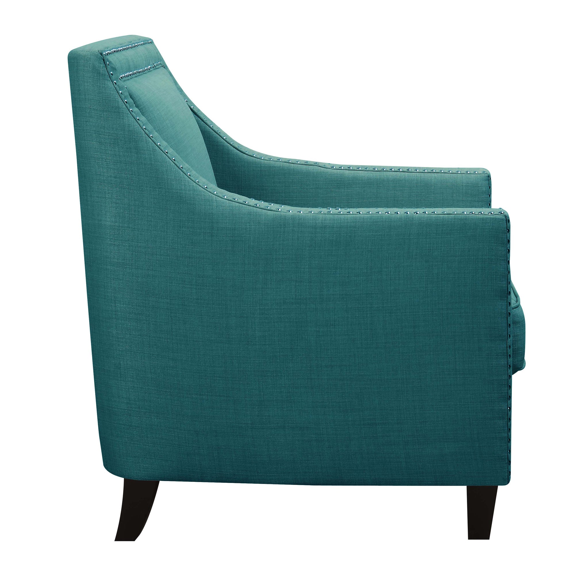 Erica-497-Chair-W/Chrome-Nails-Heirloom-Aqua/Teal-(ISTA-3)