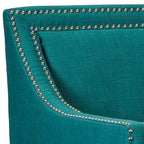 Erica-497-Chair-W/Chrome-Nails-Heirloom-Aqua/Teal-(ISTA-3)