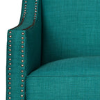 Erica-497-Chair-W/Chrome-Nails-Heirloom-Aqua/Teal-(ISTA-3)