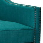 Erica-497-Chair-W/Chrome-Nails-Heirloom-Aqua/Teal-(ISTA-3)